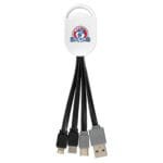 Custom Ellipse 3-in-1 Dual Input Charging Cable - 2