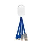 Custom Ellipse 3-in-1 Dual Input Charging Cable - 5