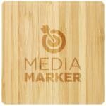 Custom FSC® 100% Bamboo Wireless Charging Pad with Dual Outputs - 6