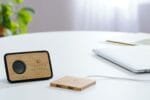 Custom FSC® 100% Bamboo Wireless Charging Pad with Dual Outputs - 8
