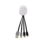 Custom Full Color Vivid Dual Input 3-in-1 Charging Cable - 2
