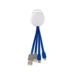 Custom Full Color Vivid Dual Input 3-in-1 Charging Cable - 4