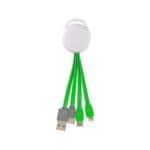Custom Full Color Vivid Dual Input 3-in-1 Charging Cable - 6