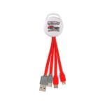 Custom Full Color Vivid Dual Input 3-in-1 Charging Cable - 9