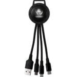 Custom Light Up Color Two Tone 3-in-1 Charging Cable - 6