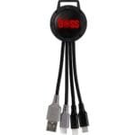 Custom Light Up Color Two Tone 3-in-1 Duo Charging Cable - 5