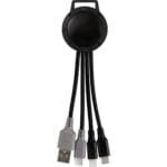 Custom Light Up Color Two Tone 3-in-1 Duo Charging Cable - 7