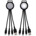 Custom Light Up Two Tone 3-in-1 Charging Cable - 1