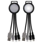 Custom Light Up Two Tone 3-in-1 Duo Charging Cable - 1