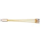 Custom Metallic 3-In-1 Charging Cable - 6