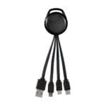 Custom Metallic Vivid 3-in-1 Charging Cable - 3