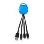 Custom Metallic Vivid 3-in-1 Charging Cable - 7