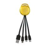 Custom Metallic Vivid 3-in-1 Charging Cable - 9