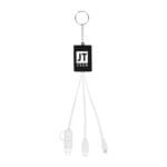 Custom Multi-charging Cable Usb Hub Keyring - 2