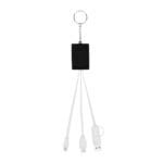 Custom Multi-charging Cable Usb Hub Keyring - 3