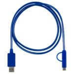 Custom "Payson" 3-in-1 LED Lighted Cell Phone Charging Cable w/Type C Adapter - 1