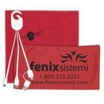 Custom "RECHARGE PACK" Mobile Tech Charging Cable Kit in Microfiber Cinch Pack - 4