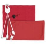 Custom "RECHARGE PACK" Mobile Tech Charging Cable Kit in Microfiber Cinch Pack - 7