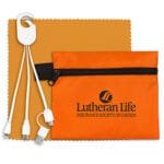 Custom "ReCharge Zip" Mobile Tech Charging Cables in Zipper Pouch - 3