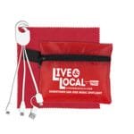 Custom "ReCharge Zip" Mobile Tech Charging Cables in Zipper Pouch - 4