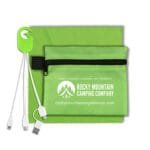 Custom "ReCharge Zip" Mobile Tech Charging Cables in Zipper Pouch - 8