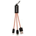 Custom Ridge 3-in-1 Charging Cable Keychain - 6