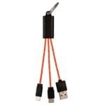 Custom Ridge 3-in-1 Charging Cable Keychain - 7