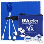 Custom "TechMesh Hang Pro" Mobile Tech Charging Cable Kit in Mesh Zipper Pouch - 7