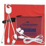 Custom "TechMesh Hang Pro" Mobile Tech Charging Cable Kit in Mesh Zipper Pouch - 8