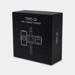 Custom Trio Qi - 3-In-1 Travel Charger - Black - 2