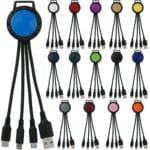 Custom Two Tone 3-in-1 Charging Cable - 1