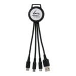 Custom Two Tone 3-in-1 Charging Cable - 6