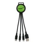 Custom Two Tone 3-in-1 Charging Cable - 8