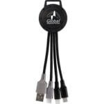 Custom Two Tone Dual Input 3-in-1 Charging Cable - 4