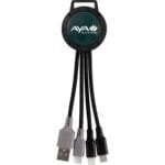 Custom Two Tone Dual Input 3-in-1 Charging Cable - 8