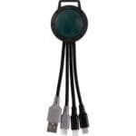 Custom Two Tone Dual Input 3-in-1 Charging Cable - 9