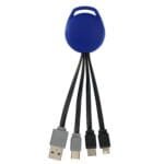 Custom Vivid Dual Input 3-in-1 Charging Cable - 3