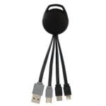 Custom Vivid Dual Input 3-in-1 Charging Cable - 5