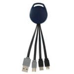 Custom Vivid Dual Input 3-in-1 Charging Cable - 9
