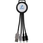 Custom Vivid Dual Input 3-in-1 Colorful Charging Cable - 2