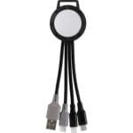 Custom Vivid Dual Input 3-in-1 Colorful Charging Cable - 3
