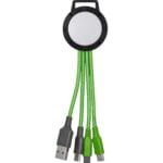 Custom Vivid Dual Input 3-in-1 Colorful Charging Cable - 7