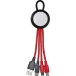 Custom Vivid Loop Dual Input 3-in-1 Colorful Charging Cable - 3