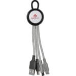 Custom Vivid Loop Dual Input 3-in-1 Colorful Charging Cable - 4