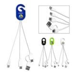 Custom "WEBER" 5-in-1 Cell Phone Charging Cable with Carabiner Clip - 1