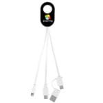 Custom "WEBER" 5-in-1 Cell Phone Charging Cable with Carabiner Clip - 7