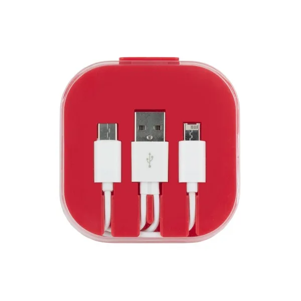 Custom 3 Piece Charging Cable Set with Phone Holder - 1