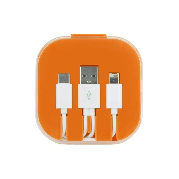 Custom 3 Piece Charging Cable Set with Phone Holder - 5