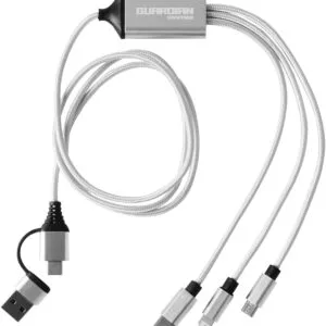 Custom 3-in-1 Charging Cable with Dual Input