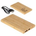 Custom Bamboo 5000mAh Type-C Power Bank - 1